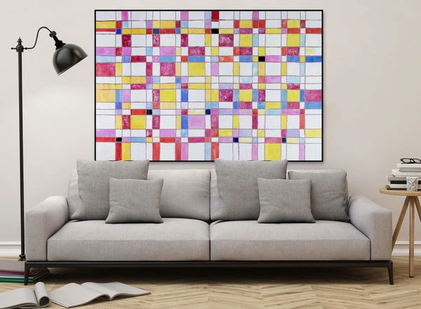 XXL Tableaux à L'huile 'Puzzle Der Vernunft' | Pièce Unique Peinte à La Main 180x120cm 7 XXL Tableaux à L'huile 'Puzzle Der Vernunft' | Pièce Unique Peinte à La Main 180x120cm – Image 5