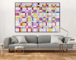 XXL Tableaux à L'huile 'Puzzle Der Vernunft' | Pièce Unique Peinte à La Main 180x120cm 15 XXL Tableaux à L'huile 'Puzzle Der Vernunft' | Pièce Unique Peinte à La Main 180x120cm -Magasin De Rénovation Domiciliaire kl00370 abstrakt muster quadrate bunt xxl modern acryl gemaelde oel bild 0002 09