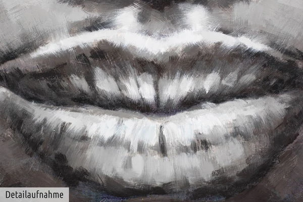 Tableau Peint à La Main 'Behind Blue Eyes' 80x80cm | Avec Certificat D'authenticité 4 Tableau Peint à La Main 'Behind Blue Eyes' 80x80cm | Avec Certificat D'authenticité – Image 2