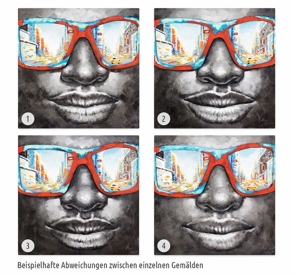 Tableau Peint à La Main 'Behind Blue Eyes' 80x80cm | Avec Certificat D'authenticité 9 Tableau Peint à La Main 'Behind Blue Eyes' 80x80cm | Avec Certificat D'authenticité – Image 7