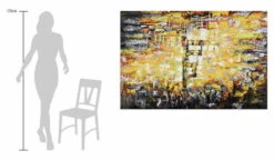 XXL Tableaux à L'huile 'Goldener Triumph' | Pièce Unique Peinte à La Main 180x120cm -Magasin De Rénovation Domiciliaire kl00458 abstrakte elemente gold deko modern acryl gemaelde oel bild oelgemaelde 0001 08