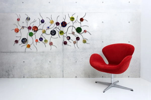 Sculpture Murale En Métal 'Connexion Des Planètes' 138x65x5cm 5 Sculpture Murale En Métal 'Connexion Des Planètes' 138x65x5cm – Image 3