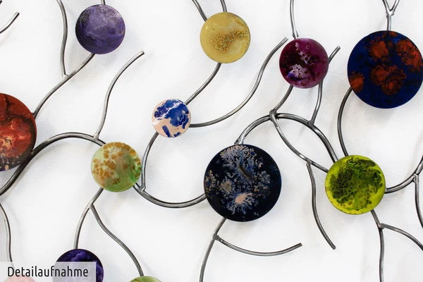 Sculpture Murale En Métal 'Connexion Des Planètes' 138x65x5cm 8 Sculpture Murale En Métal 'Connexion Des Planètes' 138x65x5cm – Image 6