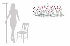 Sculpture Murale En Métal 'Fleurs Enjouées' 124x56x6cm 17 Sculpture Murale En Métal 'Fleurs Enjouées' 124x56x6cm -Magasin De Rénovation Domiciliaire kl00495 blumen floral blueten in rot amp gruen metall skulptur plastik figur modern 07