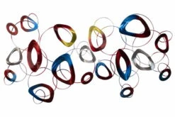 Sculpture Murale En Métal 'Loin D'être Parfait' 146x72x5cm