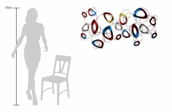 Sculpture Murale En Métal 'Loin D'être Parfait' 146x72x5cm 9 Sculpture Murale En Métal 'Loin D'être Parfait' 146x72x5cm – Image 7