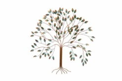 Sculpture Murale En Métal 'Arbre De Vie' 98x98x8cm