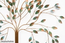 Sculpture Murale En Métal 'Arbre De Vie' 98x98x8cm -Magasin De Rénovation Domiciliaire kl00503 filigraner baum in gruen bronze metall skulptur plastik figur modern 08
