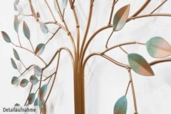 Sculpture Murale En Métal 'Arbre De Vie' 98x98x8cm -Magasin De Rénovation Domiciliaire kl00503 filigraner baum in gruen bronze metall skulptur plastik figur modern 09
