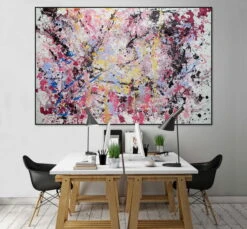 XXL Tableaux à L'huile 'Infinite Joy' | Pièce Unique Peinte à La Main 180x120cm -Magasin De Rénovation Domiciliaire kl00550 abstrakte kunst gelb deko modern acryl gemaelde oel bild 09