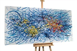 XXL Tableaux à L'huile 'Mind Control' | Pièce Unique Peinte à La Main 200x100cm