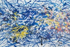 XXL Tableaux à L'huile 'Mind Control' | Pièce Unique Peinte à La Main 200x100cm -Magasin De Rénovation Domiciliaire kl00833 abtrakt blau weiss modern acryl gemaelde oel bild 0003 03