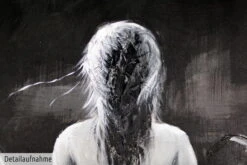 Magasin De Rénovation Domiciliaire -Magasin De Rénovation Domiciliaire kl00887 frau schwarz weiss romantisch modern acryl gemaelde oel bild 04