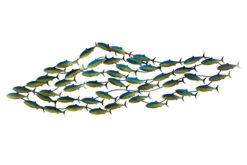 Sculpture Murale En Métal 'Sous-marin' 152x49x6,5cm