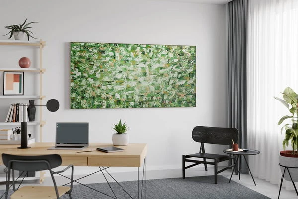 XXL Tableaux à L'huile 'Strahlendes Gold' | Pièce Unique Peinte à La Main 200x100cm 9 XXL Tableaux à L'huile 'Strahlendes Gold' | Pièce Unique Peinte à La Main 200x100cm – Image 7