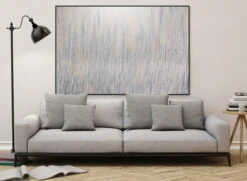 XXL Tableaux à L'huile 'Geniestreich' | Pièce Unique Peinte à La Main 180x120cm -Magasin De Rénovation Domiciliaire kl00991 abstrakt weiss gelb linien modern acryl gemaelde oel bild 09a min