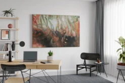 XXL Tableaux à L'huile 'Der Sonne Entgegen' | Pièce Unique Peinte à La Main 180x120cm -Magasin De Rénovation Domiciliaire kl01013 abstrakt braun schwarz verschwommen modern acryl gemaelde oel bild oelgemaelde 0001 07