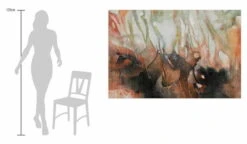 XXL Tableaux à L'huile 'Der Sonne Entgegen' | Pièce Unique Peinte à La Main 180x120cm -Magasin De Rénovation Domiciliaire kl01013 abstrakt braun schwarz verschwommen modern acryl gemaelde oel bild oelgemaelde 0001 08