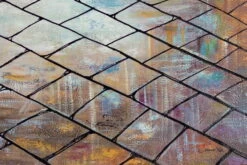 XXL Tableaux à L'huile 'Yellow Brick Lane' | Pièce Unique Peinte à La Main 200x100cm -Magasin De Rénovation Domiciliaire kl01056 yellow brick lane in 200x100cm als handgemaltes oel gemaelde versandkostenfrei 100 tage rueckgaberecht exklusives unikat jetzt online kaufen 0001 10