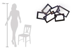 Sculpture Murale En Métal 'Time Will Tell' 130x77x13cm -Magasin De Rénovation Domiciliaire kl01164 abstrak braun quadrate modern deko wandskulpturen 06