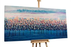 XXL Tableaux à L'huile 'Märchenwald' | Pièce Unique Peinte à La Main 200x100cm