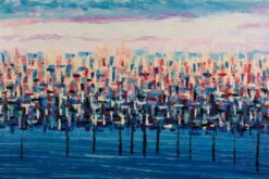 XXL Tableaux à L'huile 'Märchenwald' | Pièce Unique Peinte à La Main 200x100cm -Magasin De Rénovation Domiciliaire kl01172 baeume wald blau magie modern acryl gemaelde oel bild 05 min