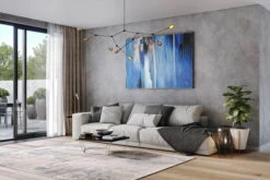 XXL Tableaux à L'huile 'Evanescence' | Pièce Unique Peinte à La Main 180x120cm 14 XXL Tableaux à L'huile 'Evanescence' | Pièce Unique Peinte à La Main 180x120cm -Magasin De Rénovation Domiciliaire kl01455 abstrakt blau schwarz deko modern acryl gemaelde oel bild oelgemaelde 0002 03