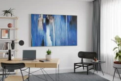 XXL Tableaux à L'huile 'Evanescence' | Pièce Unique Peinte à La Main 180x120cm 18 XXL Tableaux à L'huile 'Evanescence' | Pièce Unique Peinte à La Main 180x120cm -Magasin De Rénovation Domiciliaire kl01455 abstrakt blau schwarz deko modern acryl gemaelde oel bild oelgemaelde 0002 07