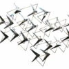 Sculpture Murale En Métal 'Svelte Arrows' 147x99x4cm 2 Sculpture Murale En Métal 'Svelte Arrows' 147x99x4cm -Magasin De Rénovation Domiciliaire kl01515 silber schwarz abstrakt pfeile dreiecke modern deko wandskulpturen 01