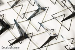 Sculpture Murale En Métal 'Svelte Arrows' 147x99x4cm -Magasin De Rénovation Domiciliaire kl01515 silber schwarz abstrakt pfeile dreiecke modern deko wandskulpturen 02