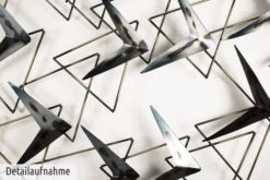 Sculpture Murale En Métal 'Svelte Arrows' 147x99x4cm -Magasin De Rénovation Domiciliaire kl01515 silber schwarz abstrakt pfeile dreiecke modern deko wandskulpturen 03