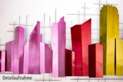 Sculpture Murale En Métal 'Domestic Charm' 130x60x6cm -Magasin De Rénovation Domiciliaire kl01524 braun beige abstrakt rechtecke gross klein modern deko wandskulpturen 02