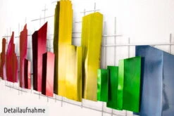 Sculpture Murale En Métal 'Domestic Charm' 130x60x6cm -Magasin De Rénovation Domiciliaire kl01524 braun beige abstrakt rechtecke gross klein modern deko wandskulpturen 04