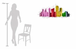 Sculpture Murale En Métal 'Domestic Charm' 130x60x6cm -Magasin De Rénovation Domiciliaire kl01524 braun beige abstrakt rechtecke gross klein modern deko wandskulpturen 06