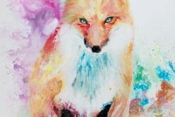 XXL Tableaux à L'huile 'On The Hunt' | Pièce Unique Peinte à La Main 120x180cm -Magasin De Rénovation Domiciliaire kl01557 bunt fuchs natur tier deko modern acryl gemaelde oel bild 0001 04juyu2psg3x4lz