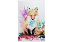 XXL Tableaux à L'huile 'On The Hunt' | Pièce Unique Peinte à La Main 120x180cm -Magasin De Rénovation Domiciliaire kl01557 bunt fuchs natur tier deko pastell bunt oel gemaelde oel bilder handgemalte unikate moderne kunst 0002 11