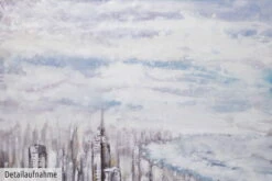 XXL Tableaux à L'huile 'Coastlined' | Pièce Unique Peinte à La Main 120x180cm -Magasin De Rénovation Domiciliaire kl01623 stadt kueste meer grau modern acryl gemaelde oel bild 0001 03