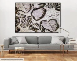 XXL Tableaux à L'huile 'Fossilisation' | Pièce Unique Peinte à La Main 180x120cm 17 XXL Tableaux à L'huile 'Fossilisation' | Pièce Unique Peinte à La Main 180x120cm -Magasin De Rénovation Domiciliaire kl01857 blaetter natur tropen modern acryl gemaelde oel bild 0001 08