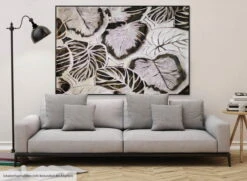 XXL Tableaux à L'huile 'Fossilisation' | Pièce Unique Peinte à La Main 180x120cm 15 XXL Tableaux à L'huile 'Fossilisation' | Pièce Unique Peinte à La Main 180x120cm -Magasin De Rénovation Domiciliaire kl01857 blaetter natur tropen modern acryl gemaelde oel bild 0001 09