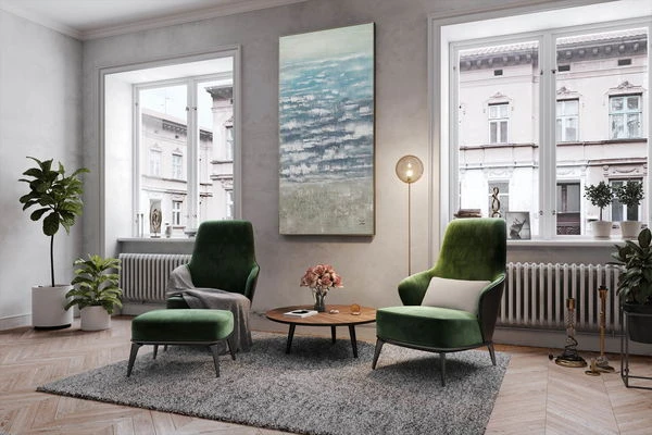 XXL Tableaux à L'huile 'Dissipations' | Pièce Unique Peinte à La Main 200x100cm 7 XXL Tableaux à L'huile 'Dissipations' | Pièce Unique Peinte à La Main 200x100cm – Image 5