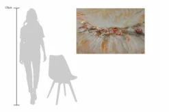 Tableau Peint à La Main 'Calme Avant La Tempête' 120x80cm | Avec Certificat D'authenticité -Magasin De Rénovation Domiciliaire kl01869 abstrakt beige modern sand modern acryl gemaelde oel bild oelgemaelde 08