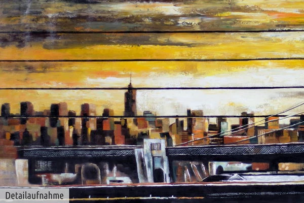 XXL Tableaux à L'huile 'Betörende Kulissen' | Pièce Unique Peinte à La Main 200x100cm 11 XXL Tableaux à L'huile 'Betörende Kulissen' | Pièce Unique Peinte à La Main 200x100cm – Image 9