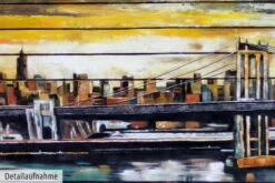 XXL Tableaux à L'huile 'Betörende Kulissen' | Pièce Unique Peinte à La Main 200x100cm 19 XXL Tableaux à L'huile 'Betörende Kulissen' | Pièce Unique Peinte à La Main 200x100cm -Magasin De Rénovation Domiciliaire kl02012 stadt skyline braun bruecke modern acryl gemaelde oel bild 0001 04