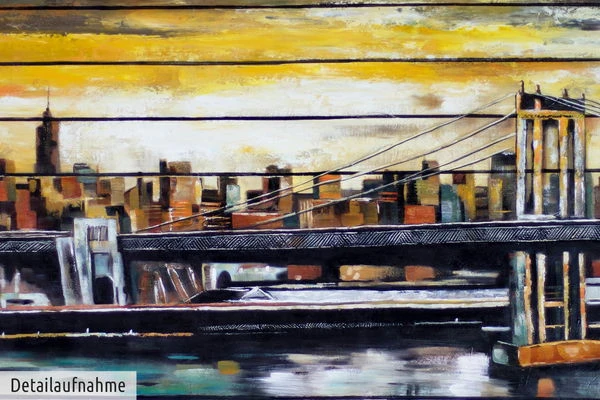 XXL Tableaux à L'huile 'Betörende Kulissen' | Pièce Unique Peinte à La Main 200x100cm 10 XXL Tableaux à L'huile 'Betörende Kulissen' | Pièce Unique Peinte à La Main 200x100cm – Image 8