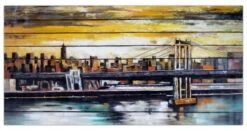 XXL Tableaux à L'huile 'Betörende Kulissen' | Pièce Unique Peinte à La Main 200x100cm 21 XXL Tableaux à L'huile 'Betörende Kulissen' | Pièce Unique Peinte à La Main 200x100cm -Magasin De Rénovation Domiciliaire kl02012 stadt skyline braun bruecke modern acryl gemaelde oel bild oelgemaelde 0001 11