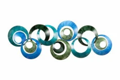 Sculpture Murale En Métal 'Memory Of Water' 105x41x4cm