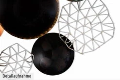 Sculpture Murale En Métal 'Galactic Space' 125x64x7cm 17 Sculpture Murale En Métal 'Galactic Space' 125x64x7cm -Magasin De Rénovation Domiciliaire kl02040 kreise blau rund metall skulptur plastik figur modern 07