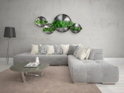 Sculpture Murale En Métal 'Prairie Au Coeur De L' été' 130x64x9cm 14 Sculpture Murale En Métal 'Prairie Au Coeur De L' été' 130x64x9cm -Magasin De Rénovation Domiciliaire kl02041 kreise gruen natur metall skulptur plastik figur modern 04