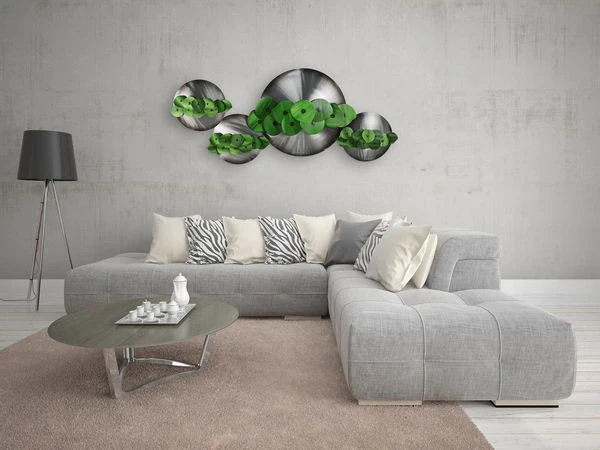 Sculpture Murale En Métal 'Prairie Au Coeur De L' été' 130x64x9cm 6 Sculpture Murale En Métal 'Prairie Au Coeur De L' été' 130x64x9cm – Image 4