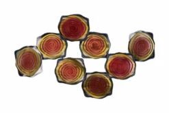 Sculpture Murale En Métal 'Lily Pads' 124x69x8cm